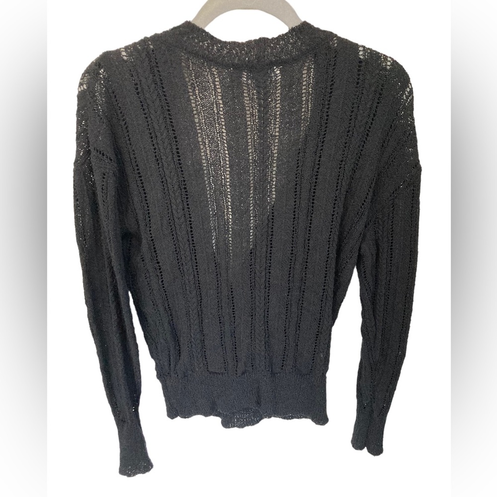 ASTR The Label Deep V Open Knit Wrap Sweater - Picture 3 of 3